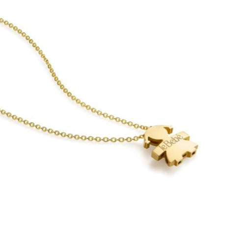 Le Bebè White Gold Necklace Pendant Little Girl I mini LBB048N