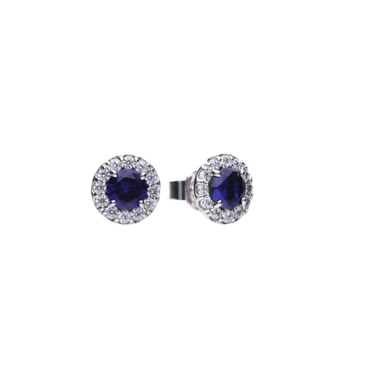 Orecchini Diamonfire argento e zirconi Pietra Blu