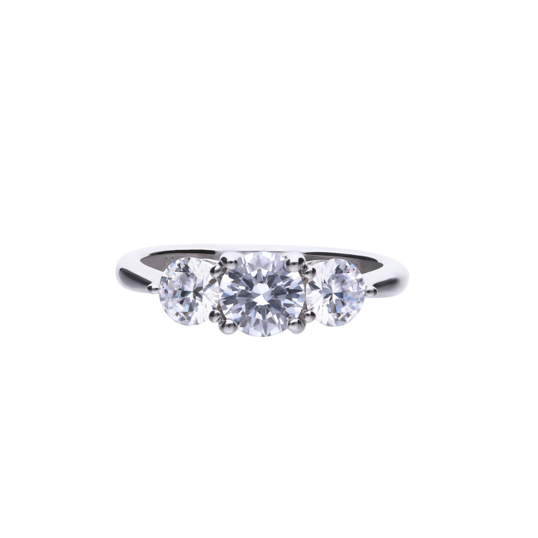 Anello Diamonfire Argento Trilogy Carats