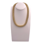 collana fope oro giallo 721C chiusura a libretto con otto di sicurezza visuale collo frontale
