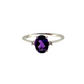 Anello Donna Amestista Oro Bianco