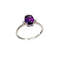 Anello Donna Amestista Oro Bianco