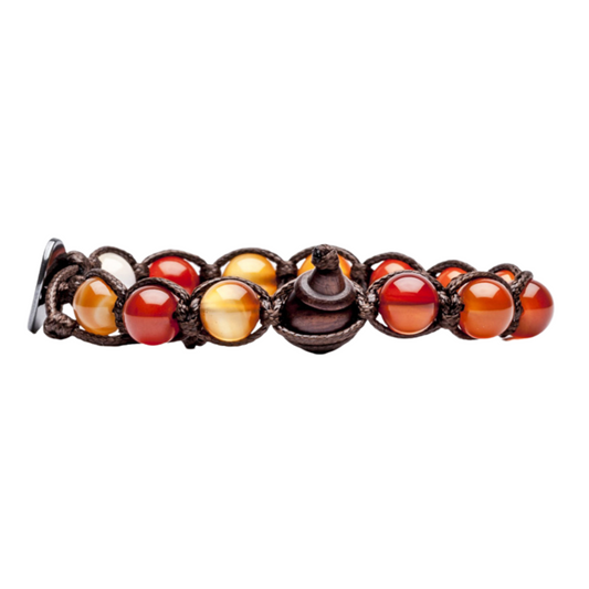 Bracciale Donna Uomo Tamashii Corniola Pietre Dure