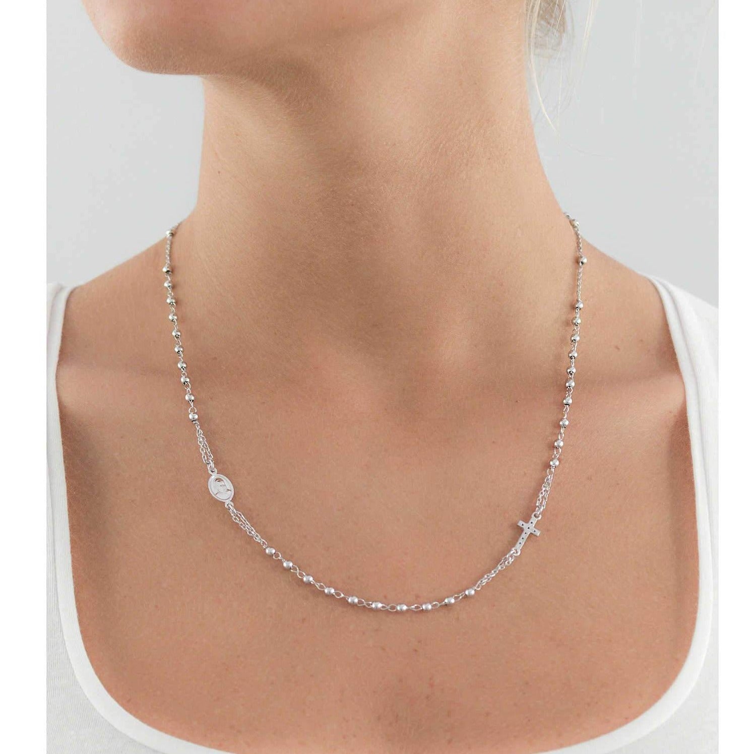 Collana Donna Amen Rosario Argento CROBZ3 – Gioielleria Zambon