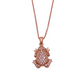 Collana Donna Oro Rosa con ciondolo rana