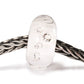 Trollbeads White Diamond Glass and Silver Pendant