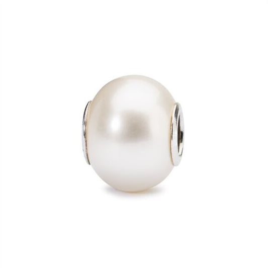 Trollbeads White Pearl Silver Pendant