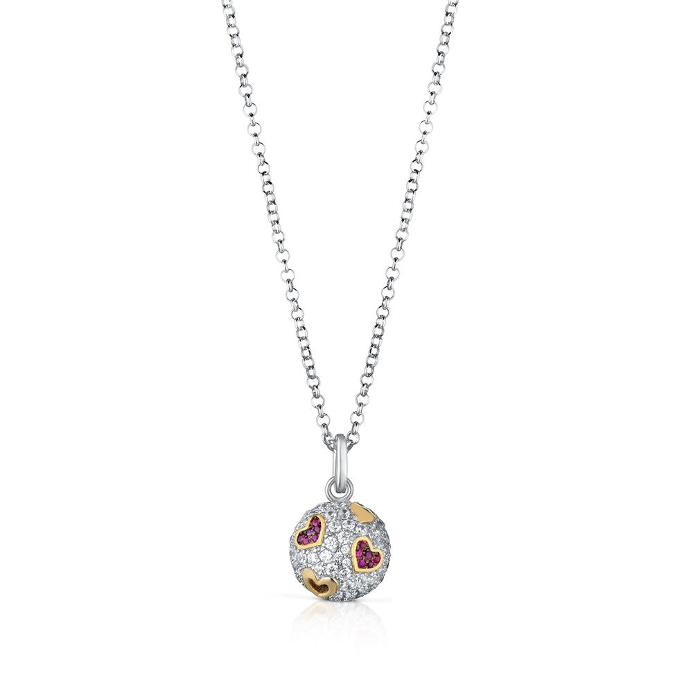 Roberto Giannotti Women's Silver Necklace Calls Angels SFA134