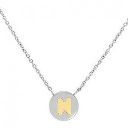 Necklace Woman Steel Nomination Letter N Mybonbons 065010014