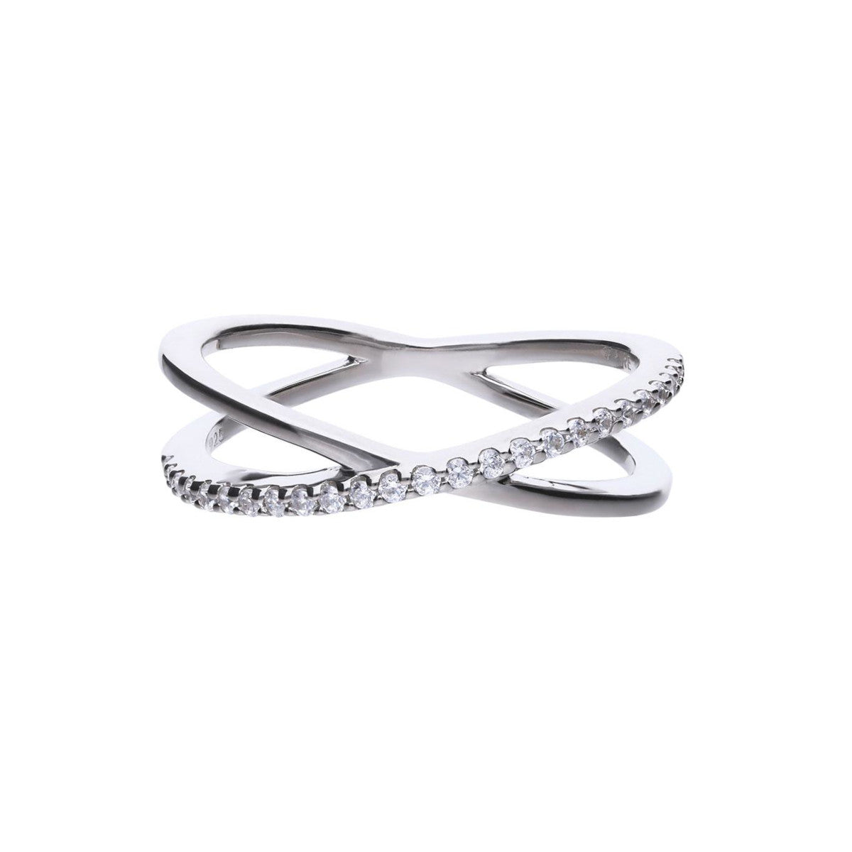 Anello Diamonfire Intreccio Argento