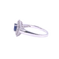 Anello Zaffiro oro bianco e diamanti