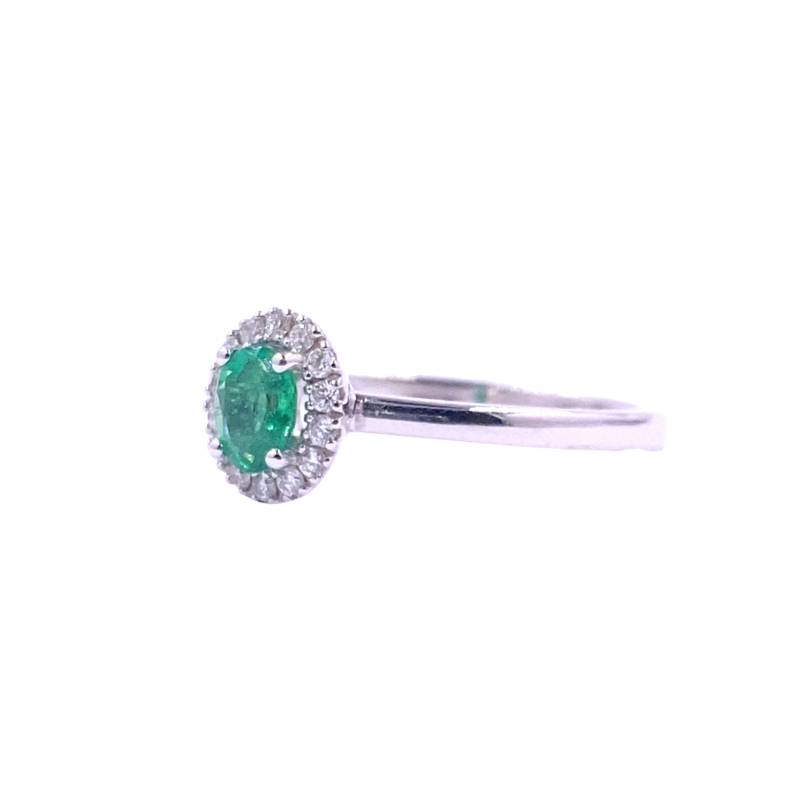 Anello Mirco Visconti oro diamanti e Smeraldo